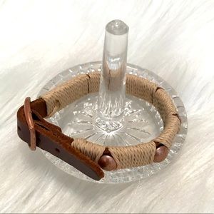 Twine wrapped bracelet with buckle